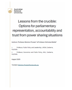 Lessons from the crucible cover page