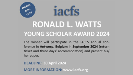 information about the Ronald L Watts Young Scholar Award 2024