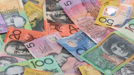 Australian currency background