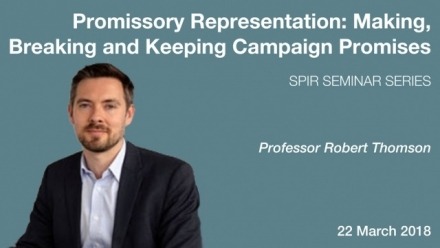 Promissory Representation: Making, Breaking and Keeping Campaign Promises